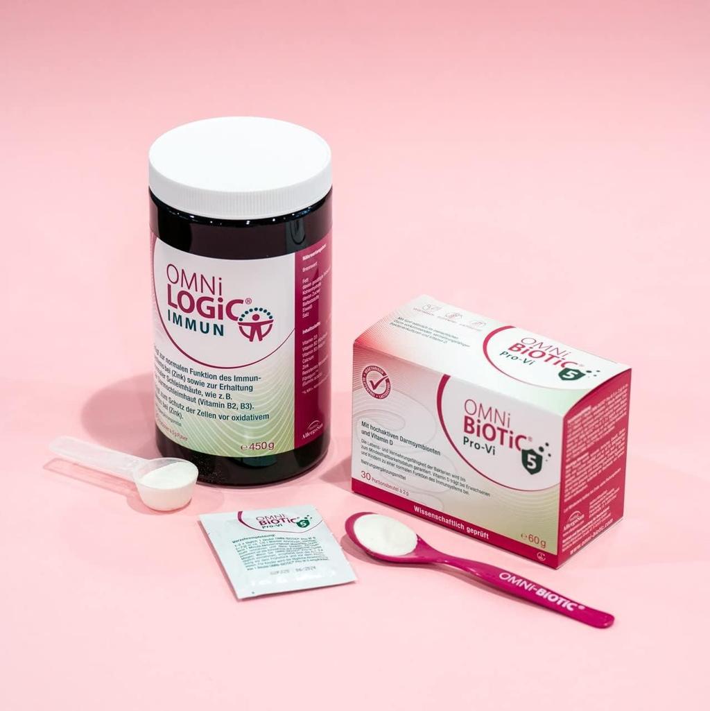 Omni Biotic Pro-VI 5 | 30 Portions | 10 Billion Probiotics Daily | Powder with Vitamin D | Vegetarian Friendly | Supports Intestinal Flora | Buy Now with Express International Delivery | GoSupps.com