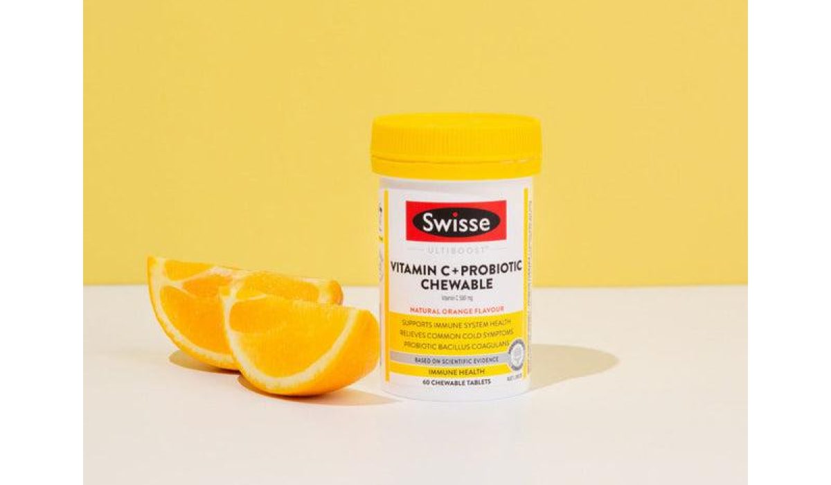 Swisse Ultiboost Vitamin C + Probiotic Chewable 60 Tablets